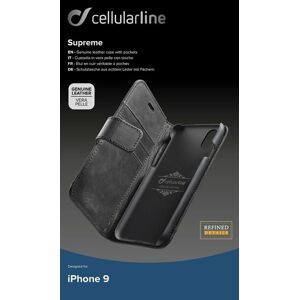 Cellularline pouzdro na mobil Supreme pro Apple iPhone Xs Max černé