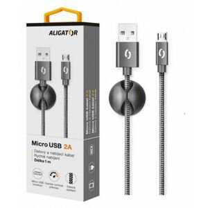 Aligator Premium kabel Datový kabel 2A, Micro Usb černý (DATKP01)