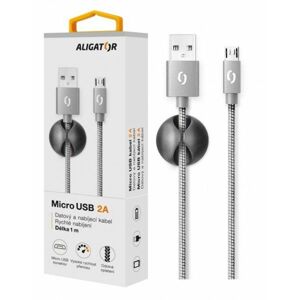 kabel Datový kabel Aligator Premium 2A, Usb-c šedý (DATKP08)