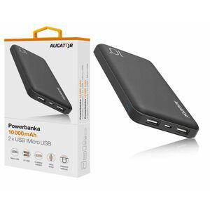 Aligator powerbanka Powerbank Pb10+,10000mah, černá