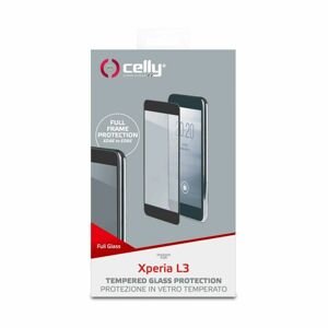 Celly tvrzené sklo pro mobilní telefon Fullglass Sony L3, Fullglass828bk