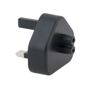 cestovní adaptér Zásuvkový konektor Typ G (UK) pro Usb-c nabíječky, černá