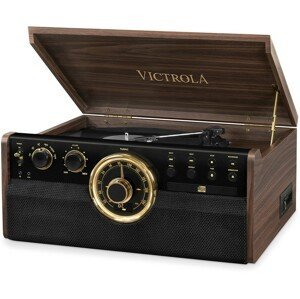Victrola gramofon Vta-270b Gramofon hnědý