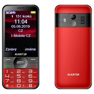 Aligator mobilní telefon A900 Senior červená