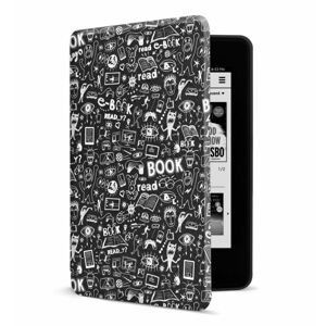 Connect It elektronická čtečka knih pouzdro pro Amazon New Kindle Paperwhite 4 (2018), černé Doodle (CEB-1043-BK)