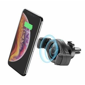 Cellularline držák na mobil Univerzální držák do ventilace auta s funkcí bezdrátového nabíjení Handy Roll, černý (HANDYROLLWIRK)