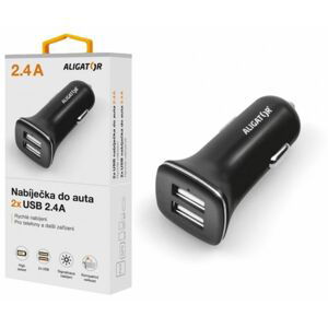 nabíječka pro mobil Ali auto nab. 2,4A, 2xUSB,černá Cha0023