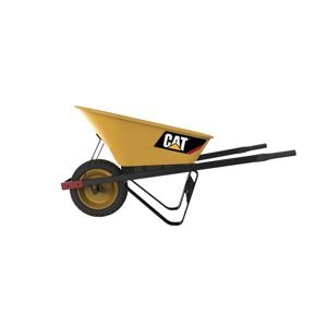 Cat® J-series Wheelbarrow: 6' Steel (1/4 Ton Weight Capacity; Pneumatic Tire)