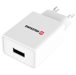 Swissten Smart nabíječka pro mobil Ic 1x Usb 1A Power bílý