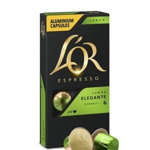 L'or Lungo Elegante Intenzita 6 - 10 ks hliníkových kapslí