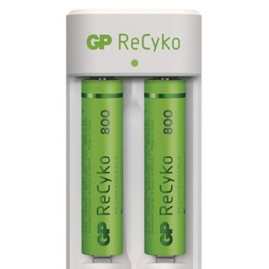 Gp Eco nabíječka baterií E211 + 2× Aaa Recyko 800