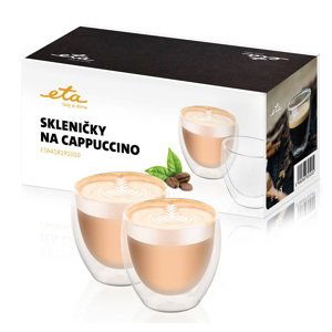 Eta Sklenička na cappuccino 4181 91010 250 ml, 2ks