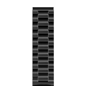 Aligator řemínek kovový 22mm, černý 22Aw0009