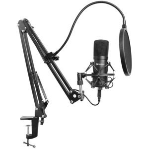 Sandberg Streamer Usb Microphone Kit Streamer Usb Microphone Kit, Studio microphone, -27 dB, 30 - 16000 Hz, 24 bit, 96 kHz, Unidirectional