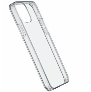 pouzdro na mobil Zadní kryt s ochranným rámečkem Cellularline Clear Duo pro iPhone 12 Pro Max, transparentní