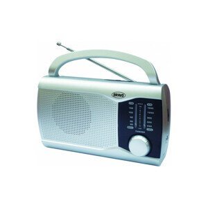 Bravo radiopřijímač B 6009 Přenosné rádio stříbrná