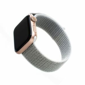 Nylonový řemínek Fixed Nylon Strap pro Apple Watch 44mm/ Watch 42mm, bílošedý