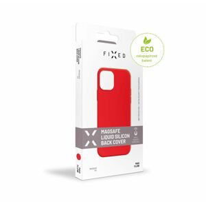 pouzdro na mobil Zadní kryt Fixed Magflow s podporou Magsafe pro Apple iPhone 12/12 Pro, červený