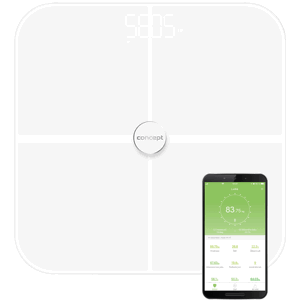 Concept osobní váha Vo4010 Osobní váha diagnostická 180 kg Perfect Health, bílá