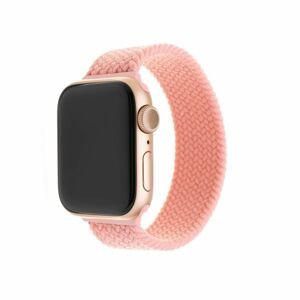 Elastický nylonový řemínek Fixed Nylon Strap pro Apple Watch 38/40mm, velikost L, růžový