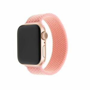 Elastický nylonový řemínek Fixed Nylon Strap pro Apple Watch 38/40mm, velikost S, růžový