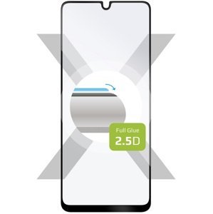 tvrzené sklo pro mobilní telefon Ochranné tvrzené sklo Fixed Full-cover pro Samsung Galaxy A22, lepení přes celý displej, černé