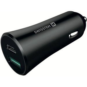 Swissten nabíječka pro mobil adaptér Qc 3.0 + Usb 2,4A 30W B