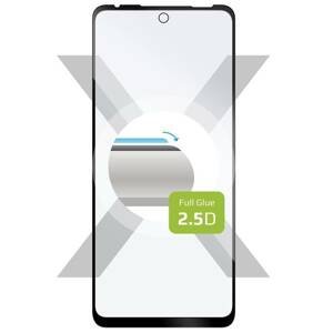 tvrzené sklo pro mobilní telefon Ochranné tvrzené sklo Fixed Full-cover pro Motorola Moto G60, lepení přes celý displej, černé