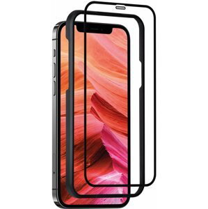 tvrzené sklo pro mobilní telefon Ochranné tvrzené sklo Fixed 3D Full-cover s aplikátorem pro Apple iPhone 13/13 Pro, černé