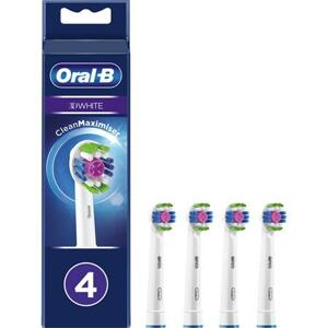 Oral-b Eb 18-4 3D White náhradní hlavice s Technologií Cleanmaximiser, 4 ks