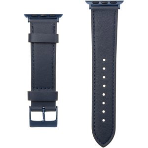 Kožený řemínek Fixed Leather Strap pro Apple Watch 42/44/45 mm, modrý