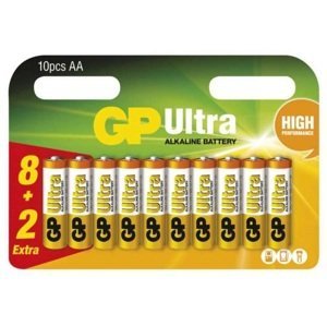 Gp tužková baterie Aa 378.326 Baterie Gp Ultra Alkaline Lr6, typ Aa,1,5v,8+2ks