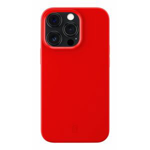 pouzdro na mobil Ochranný silikonový kryt Cellularline Sensation pro Apple iPhone 13 Pro, červený