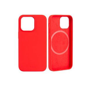 pouzdro na mobil Zadní kryt Fixed Magflow s podporou Magsafe pro Apple iPhone 13 Pro, červený