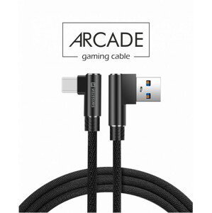 Swissten kabel Kabel Arcade Usb/usb - C 1,2m, černý