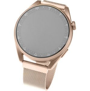 Síťovaný nerezový řemínek Fixed Mesh Strap s šířkou 20mm pro smartwatch, růžové zlatý