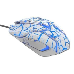 E-blue myš Myš Auroza Gaming, bílá, herní