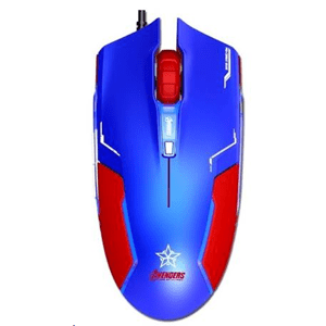 E-blue myš Myš Captain America, modrá, herní