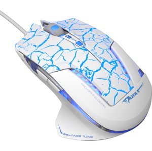 E-blue myš Mazer Pro bílá/modrá ebox