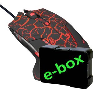 E-blue myš Myš Mazer Pro,černá/červená,ebox