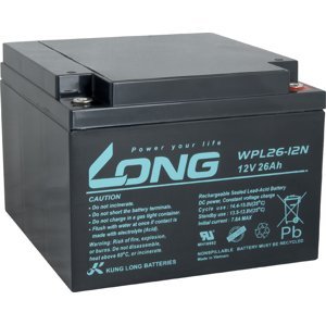 Long nabíječka baterií baterie 12V 26Ah M5 Longlife 12 let (WPL26-12N)