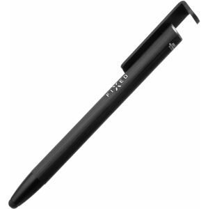 Propiska 3v1 se stylusem a stojánkem Fixed Pen, antibakteriální povrch, hliníkové tělo, černá