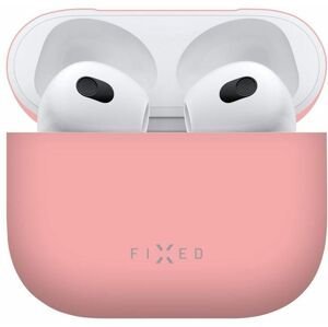 Ultratenké silikonové pouzdro Fixed Silky pro Apple Airpods 3, růžové