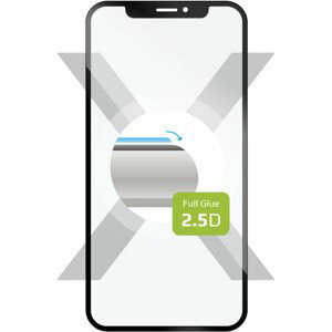 tvrzené sklo pro mobilní telefon Ochranné tvrzené sklo Fixed Full-cover pro Motorola Moto E32, lepení přes celý displej, černé