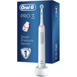 Oral-b elektrický zubní kartáček Pro 3 3000 Sensitive Clean White