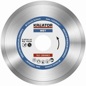 Kreator Krt081102 Diamantový kotouč celoobvodový 125mm Premium