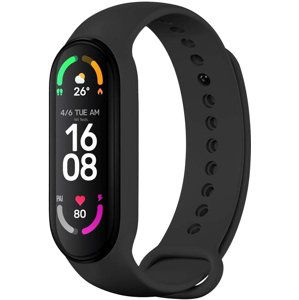 Silikonový řemínek Fixed Silicone Strap pro Xiaomi Band 7/ Mi Band 6/ Mi Band 5, černý