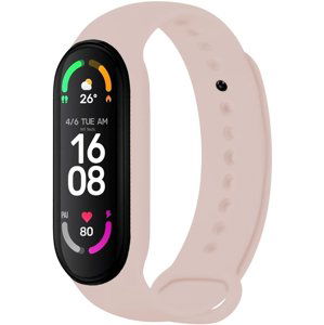 Silikonový řemínek Fixed Silicone Strap pro Xiaomi Band 7/ Mi Band 6/ Mi Band 5, růžový