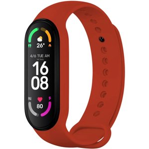 Silikonový řemínek Fixed Silicone Strap pro Xiaomi Band 7/ Mi Band 6/ Mi Band 5, červený