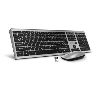 Connect It klávesnice Combo Ckm-9010-sl, stříbrná